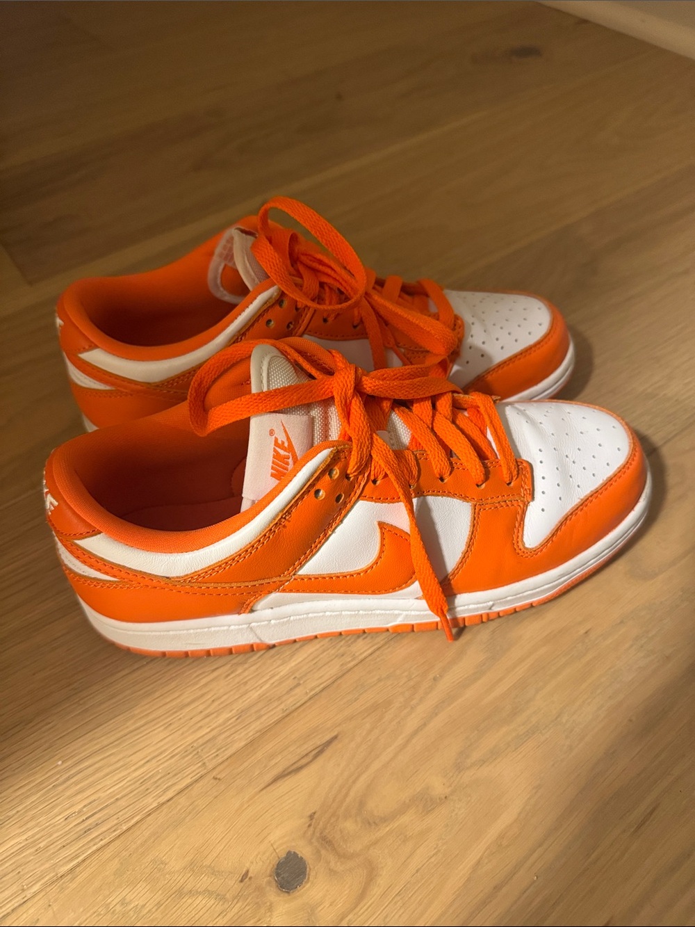 Nike dunks Orange and White Low-Top Sneakers size 7 men’s